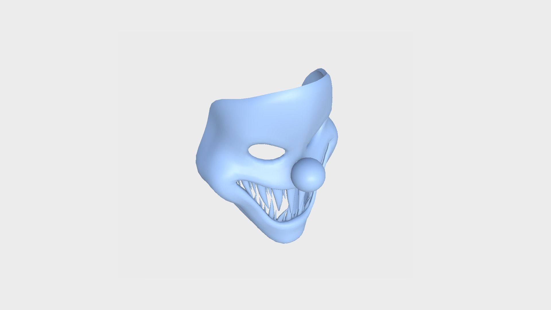 Clown Terror Costume and Mask - Colored - Character Design 3D Model Collection_15