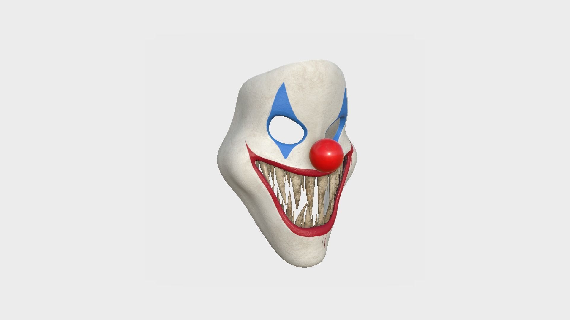 Clown Terror Costume and Mask - Colored - Character Design 3D Model Collection_5