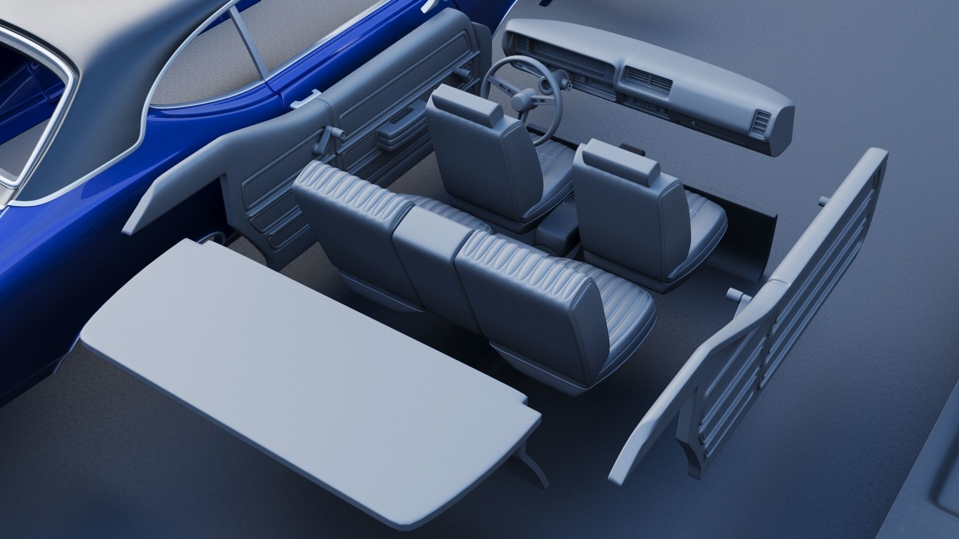 Buick Skylark 1969 3D print model_23