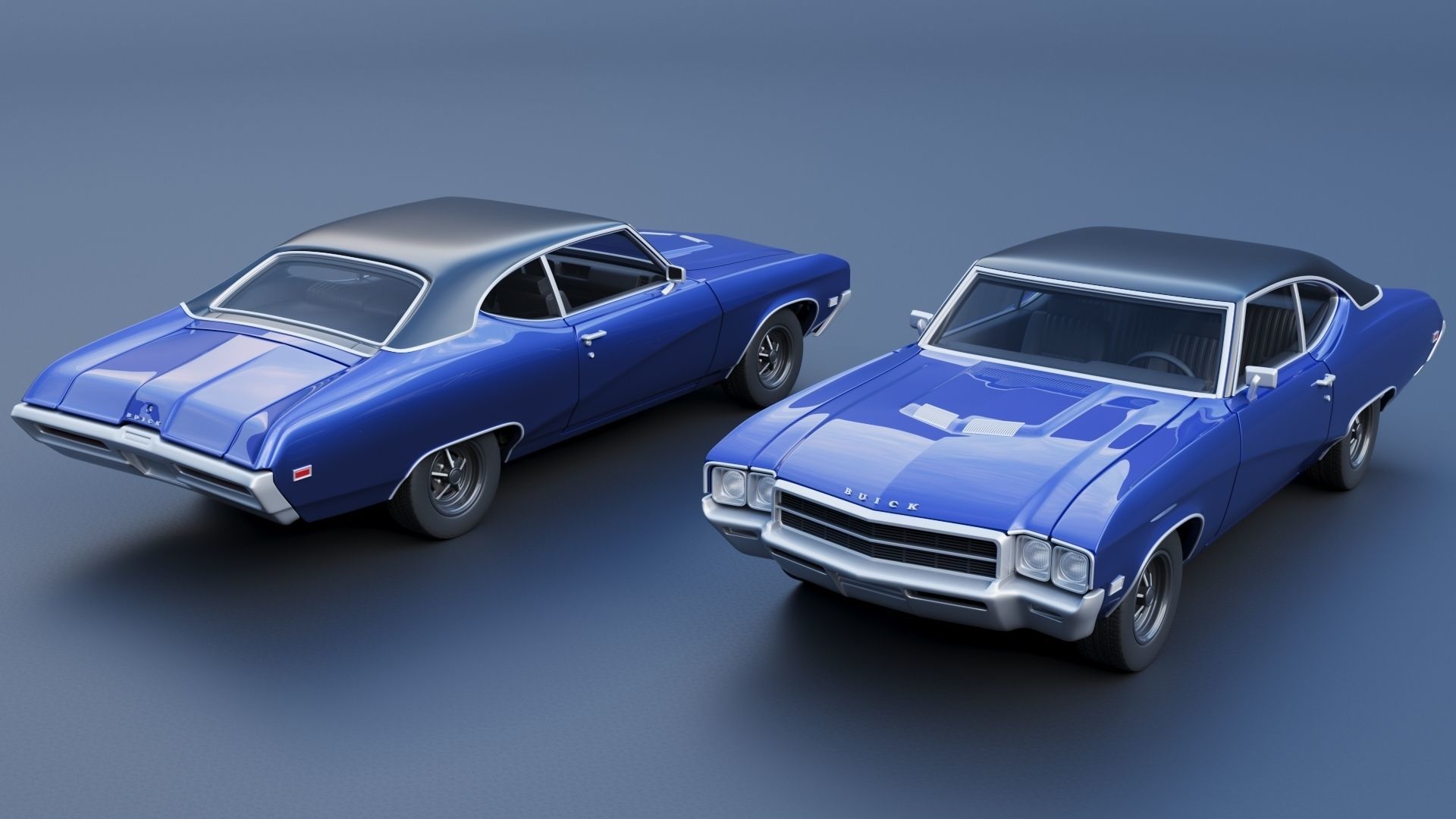 Buick Skylark 1969 3D print model_1