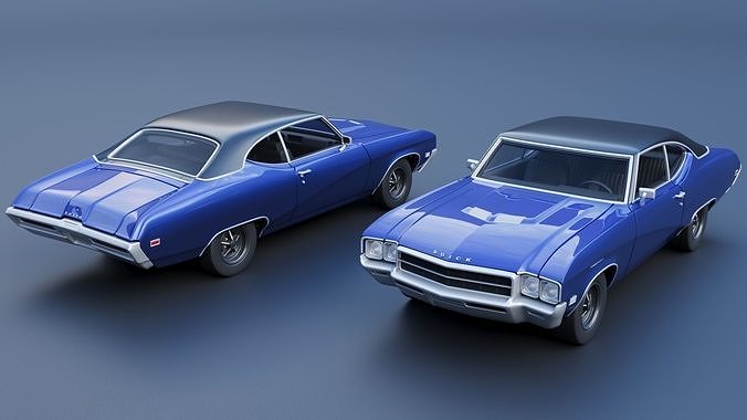 Buick Skylark 1969 3D print model 2