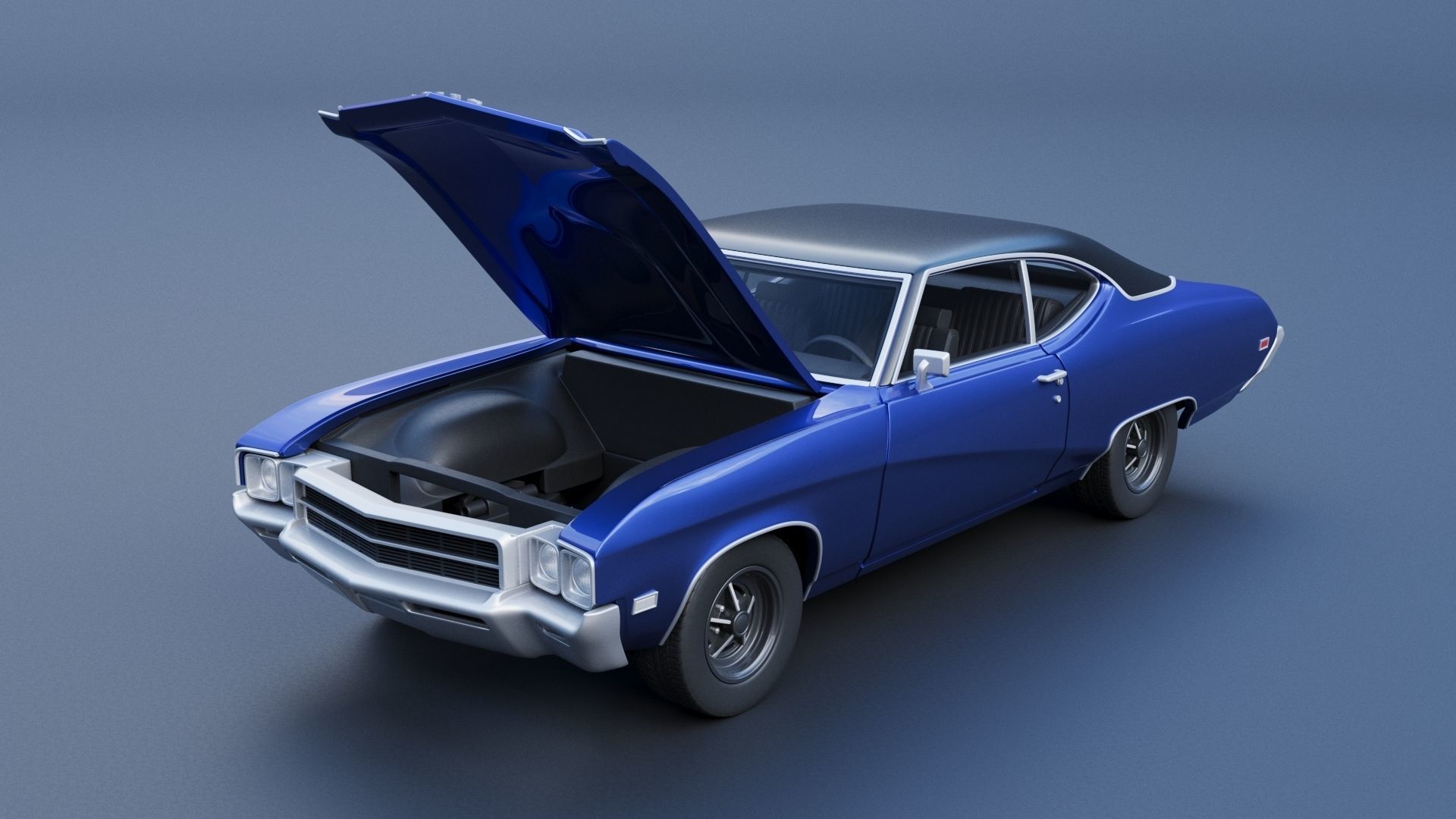 Buick Skylark 1969 3D print model_10