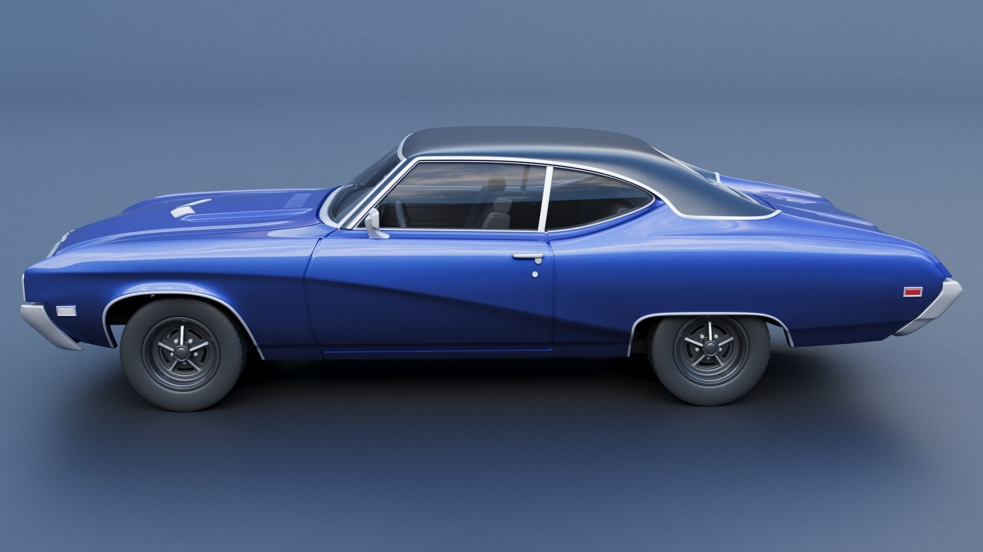 Buick Skylark 1969 3D print model_3