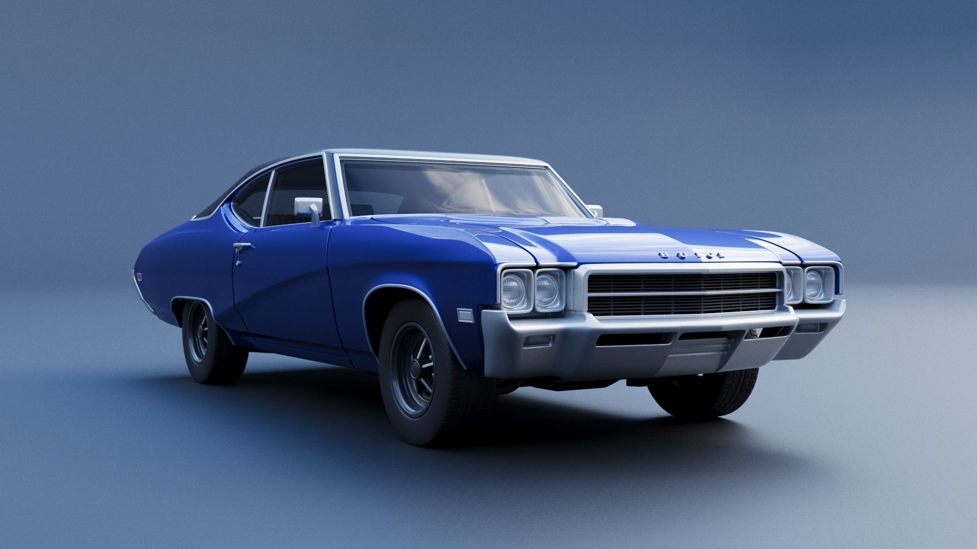 Buick Skylark 1969 3D print model_9