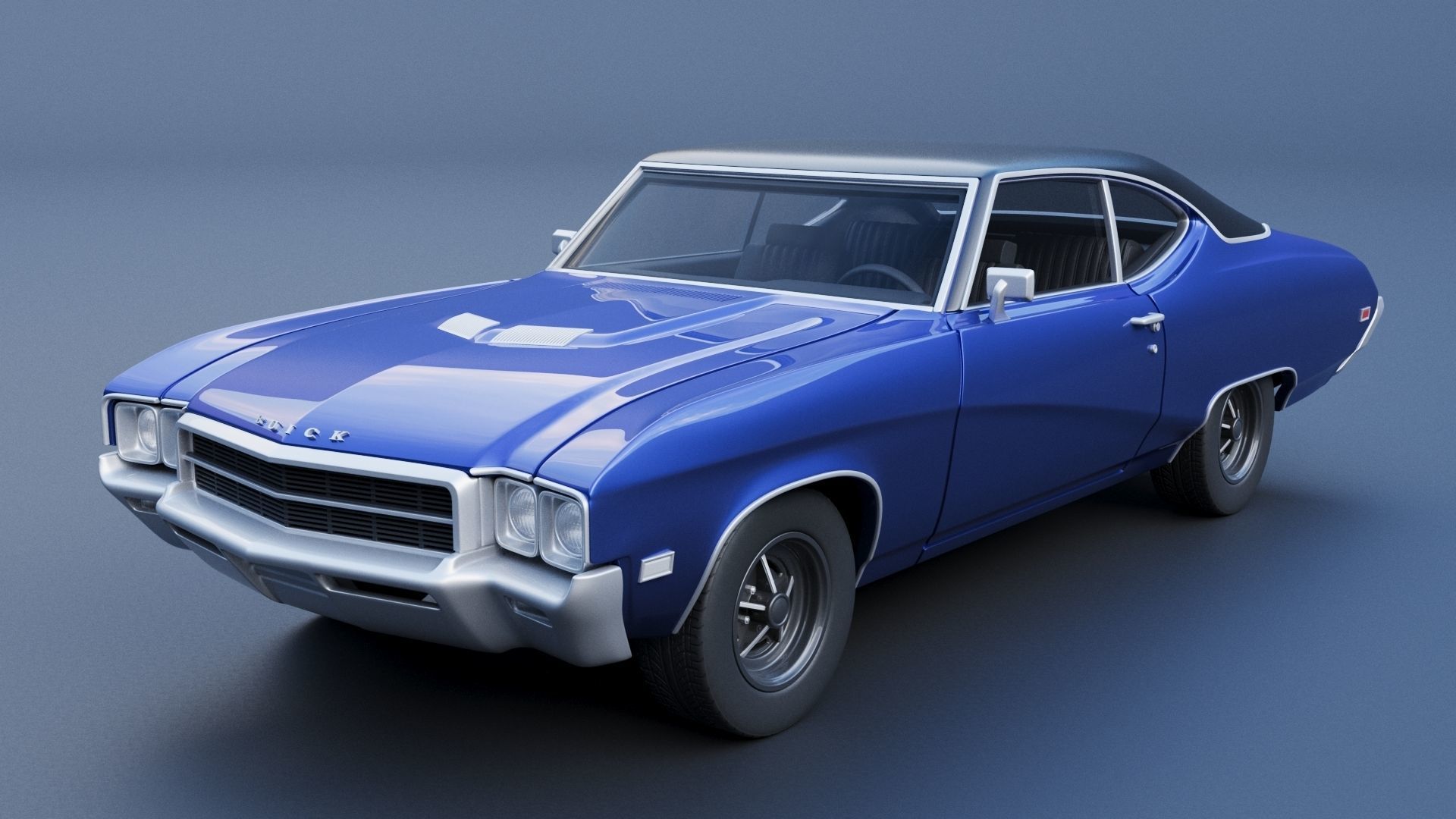 Buick Skylark 1969 3D print model_2