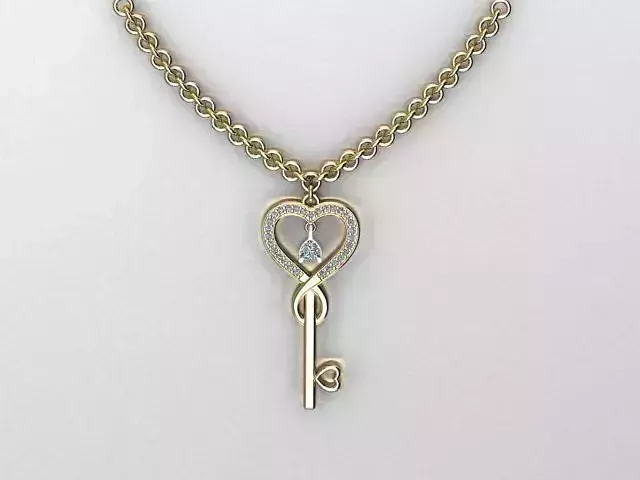 key pendant 3D print model