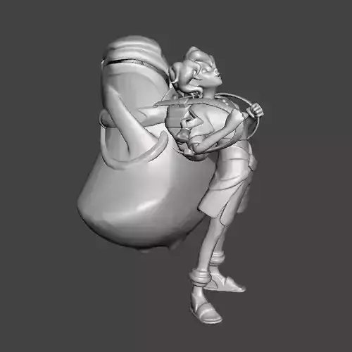 Milio League of legends 3D Model