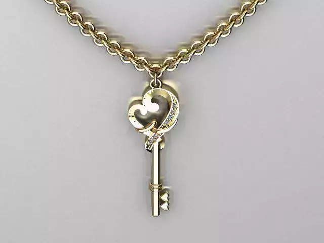 key pendant 3D print model