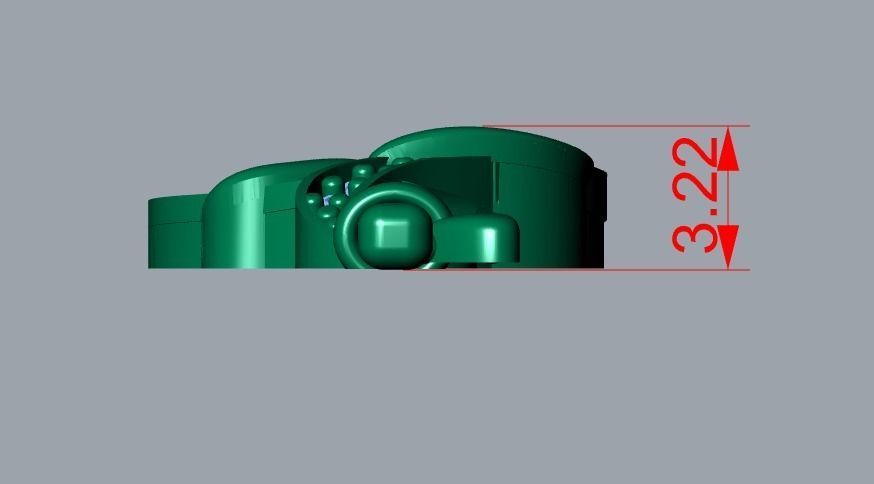 key pendant 3D print model_8