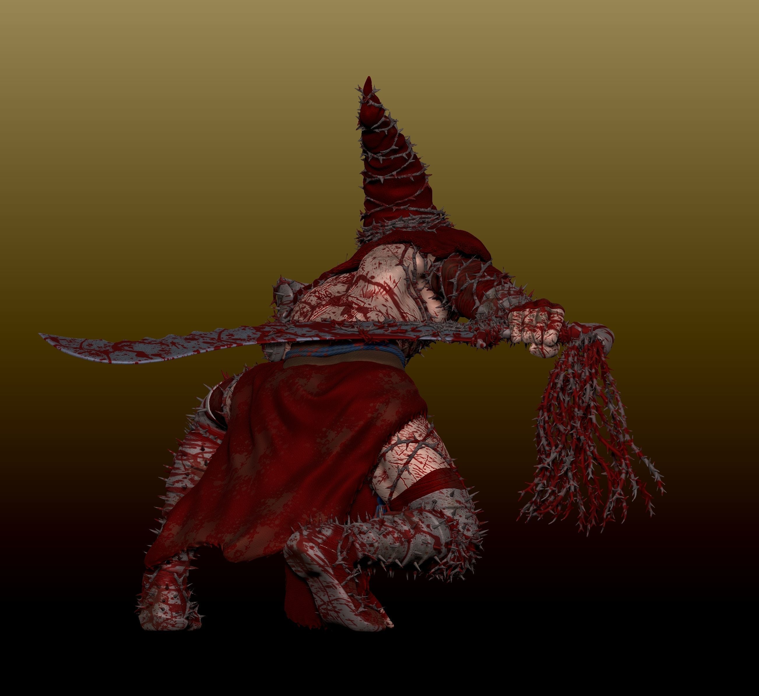 Blasphemous Penitent One - Bloody Heart Skin 3D print model_6