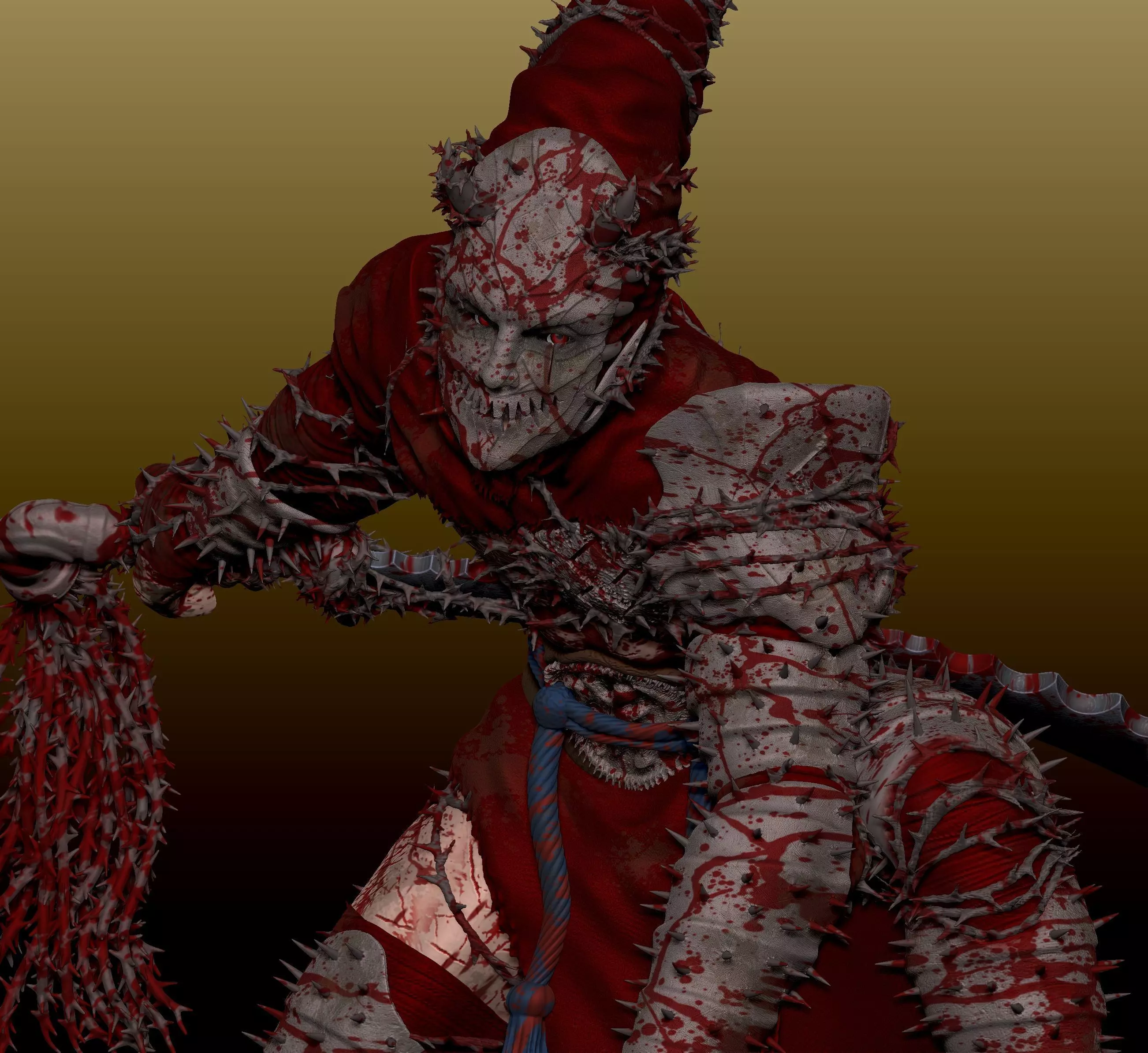 Blasphemous Penitent One - Bloody Heart Skin 3D print model_0