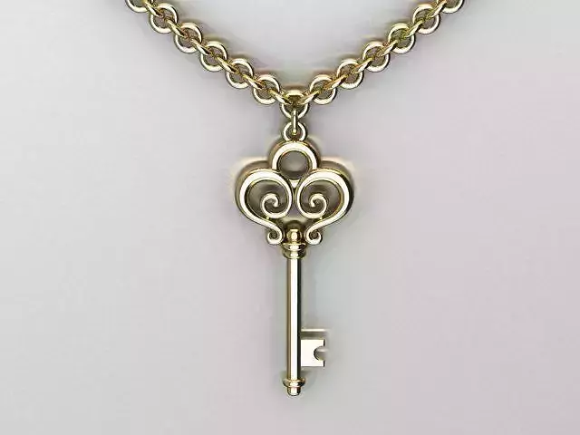 key pendant 3D print model