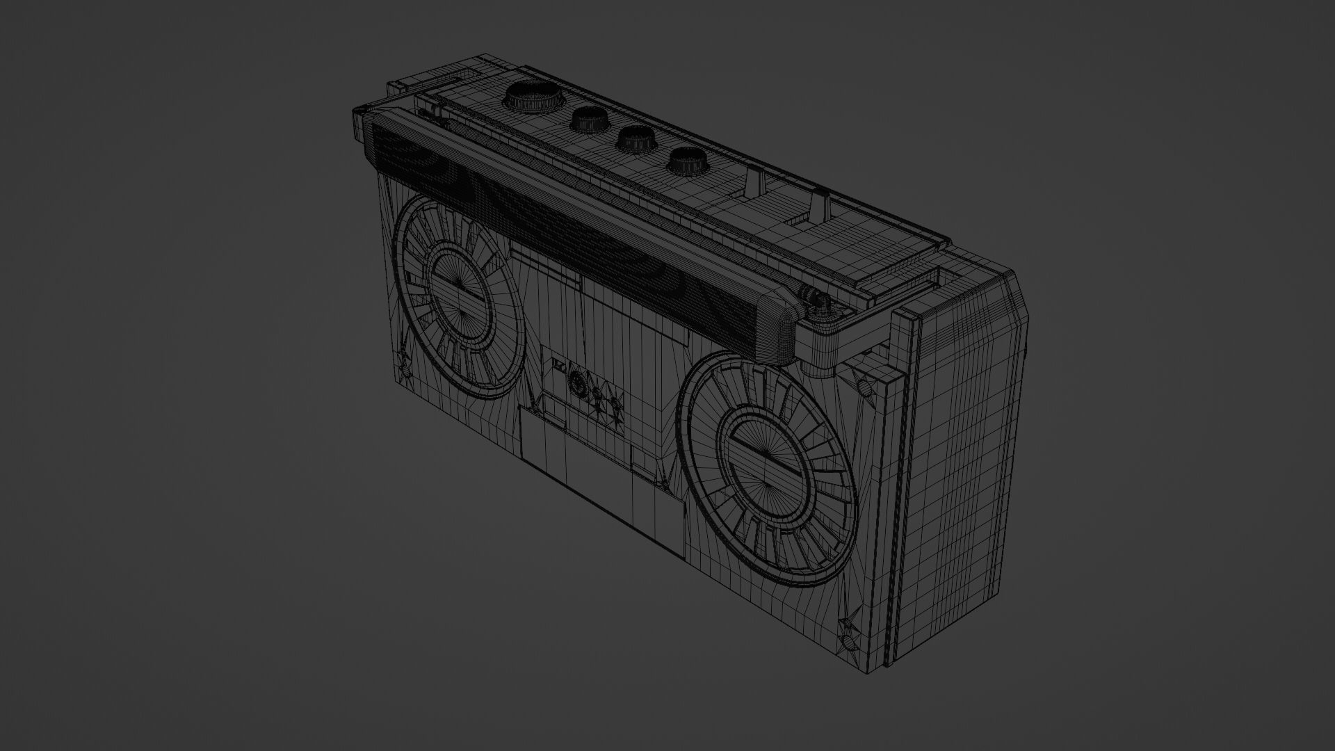 Boom Box SHARP G F- 4646 3D model_5