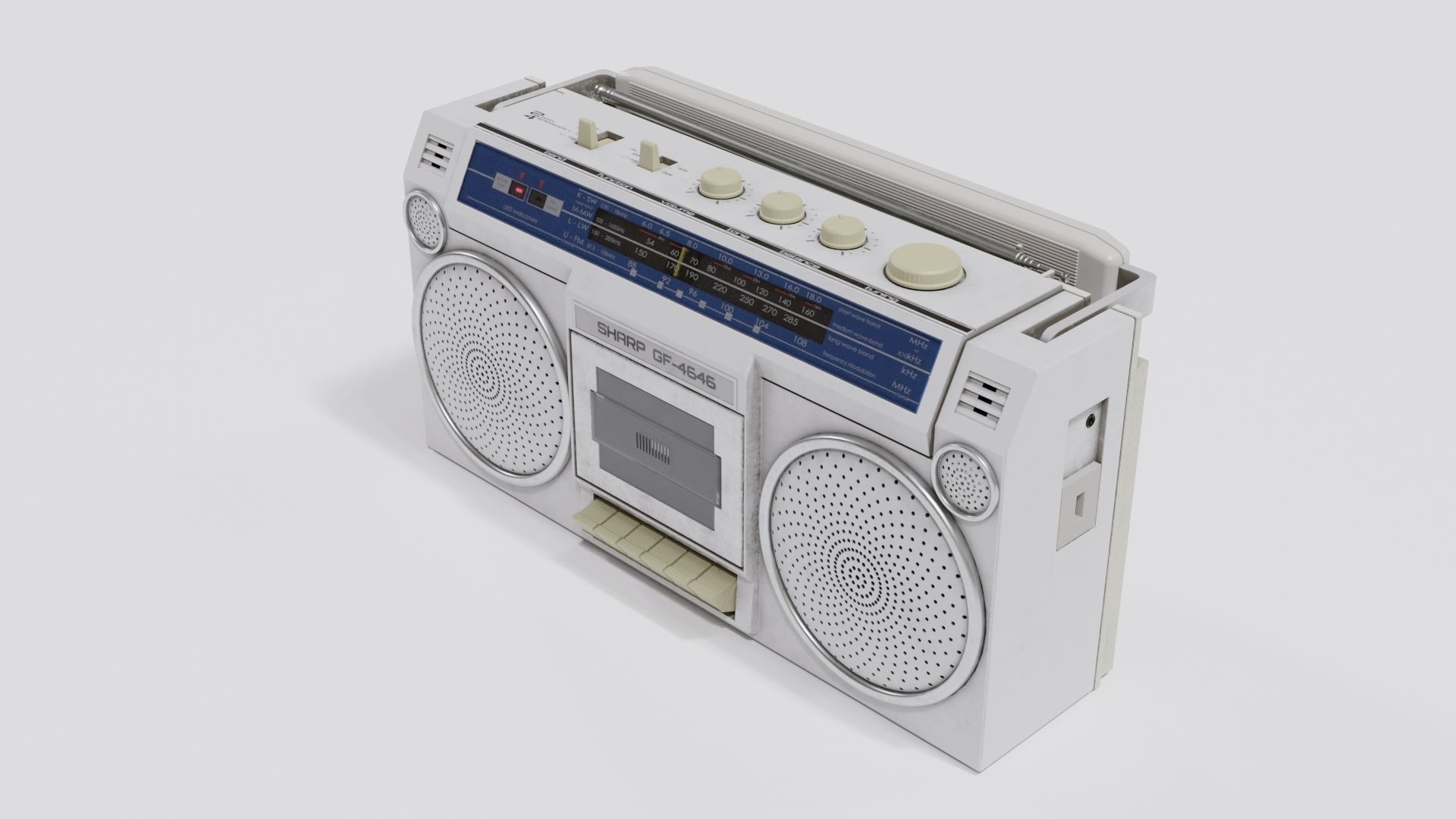 Boom Box SHARP G F- 4646 3D model_3