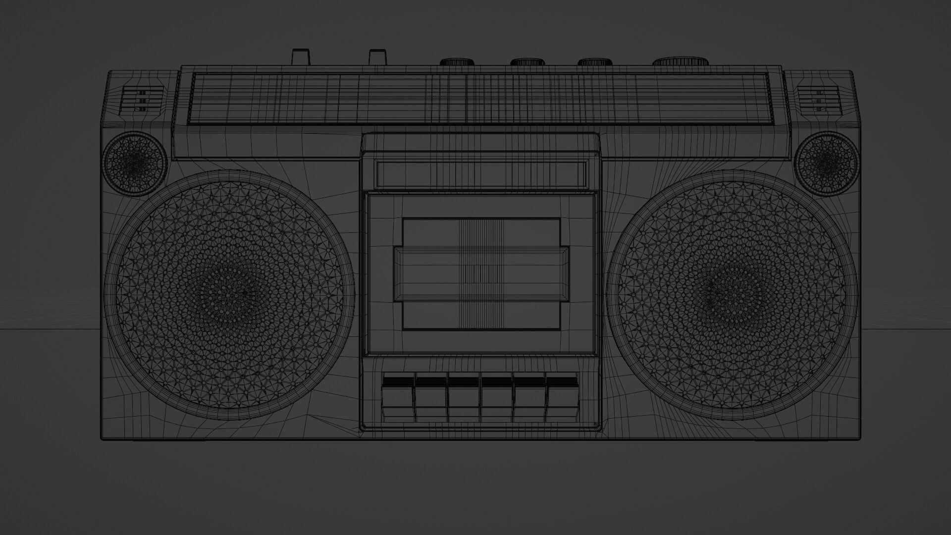 Boom Box SHARP G F- 4646 3D model_8