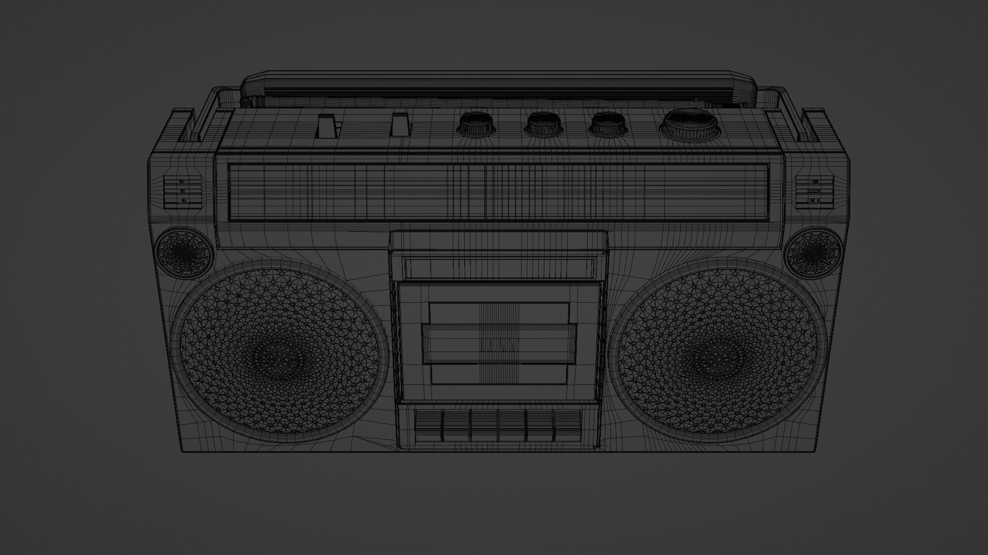 Boom Box SHARP G F- 4646 3D model_7