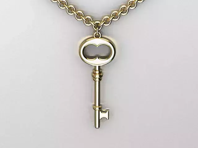 key pendant 3D print model