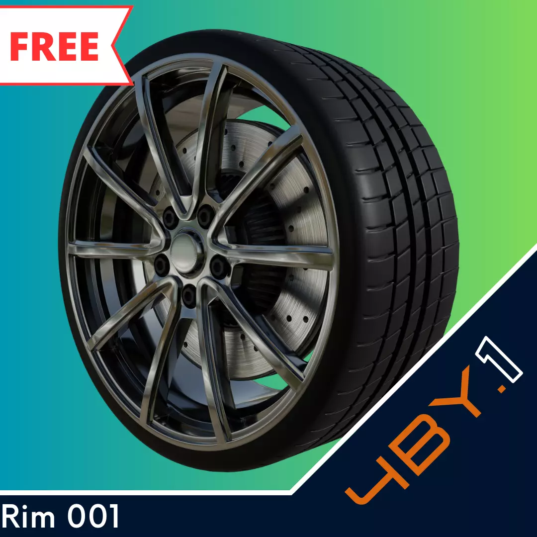 Rim 001 Free low-poly 3D model