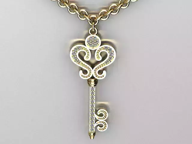 key pendant 3D print model
