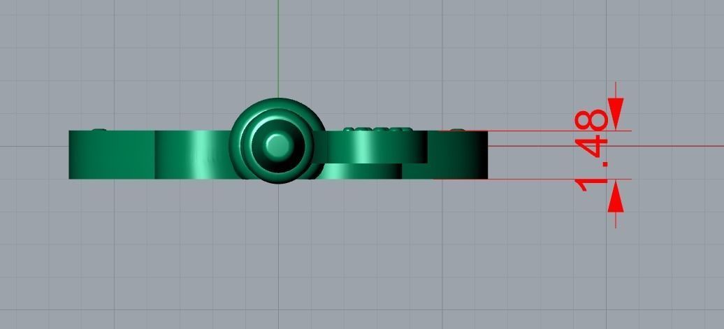 key pendant 3D print model_8