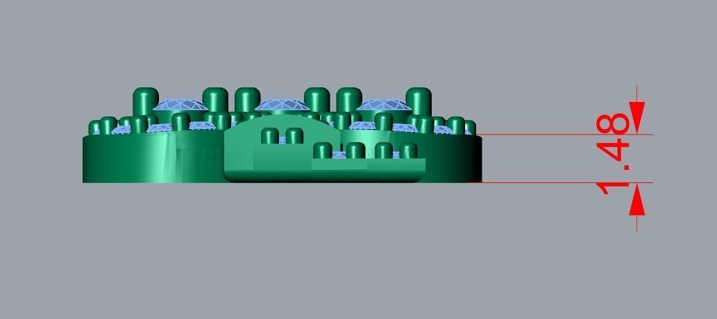 key pendant 3D print model_8