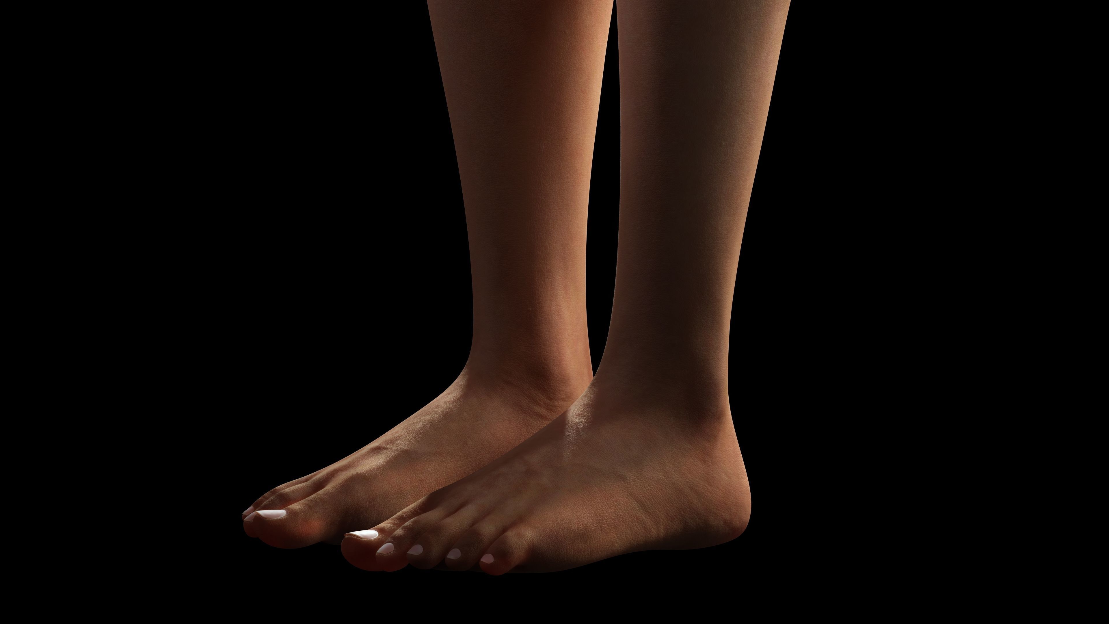 Pixie Casual Girl - Model with Full Rig and Facial Controls Low-poly 3D model_17