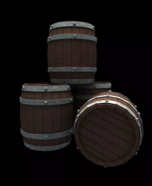 Barrel 3D Model 3D model_0