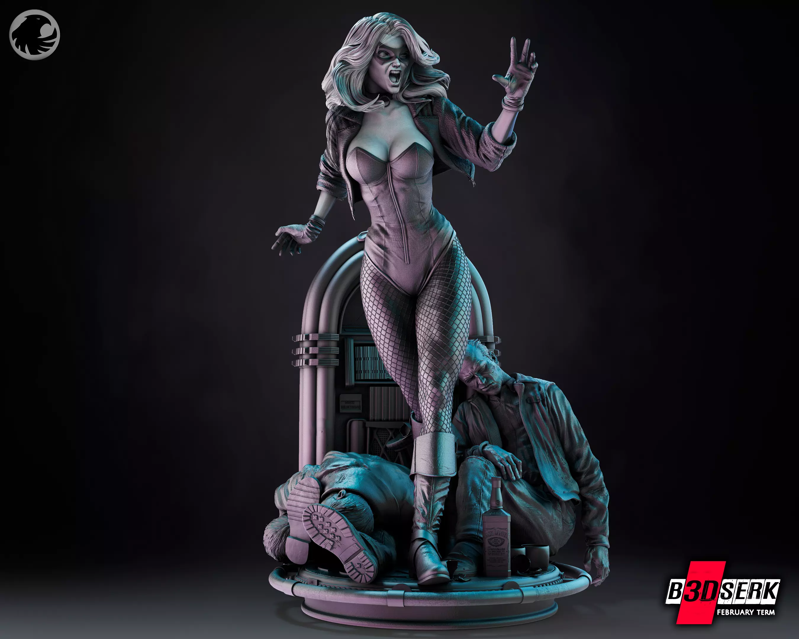 B3DSERK February term 2023 Black Canary Bust 3D print model
