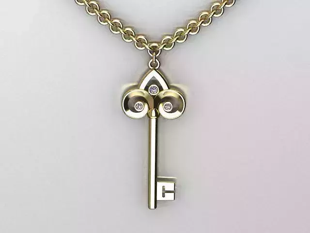 key pendant 3D print model