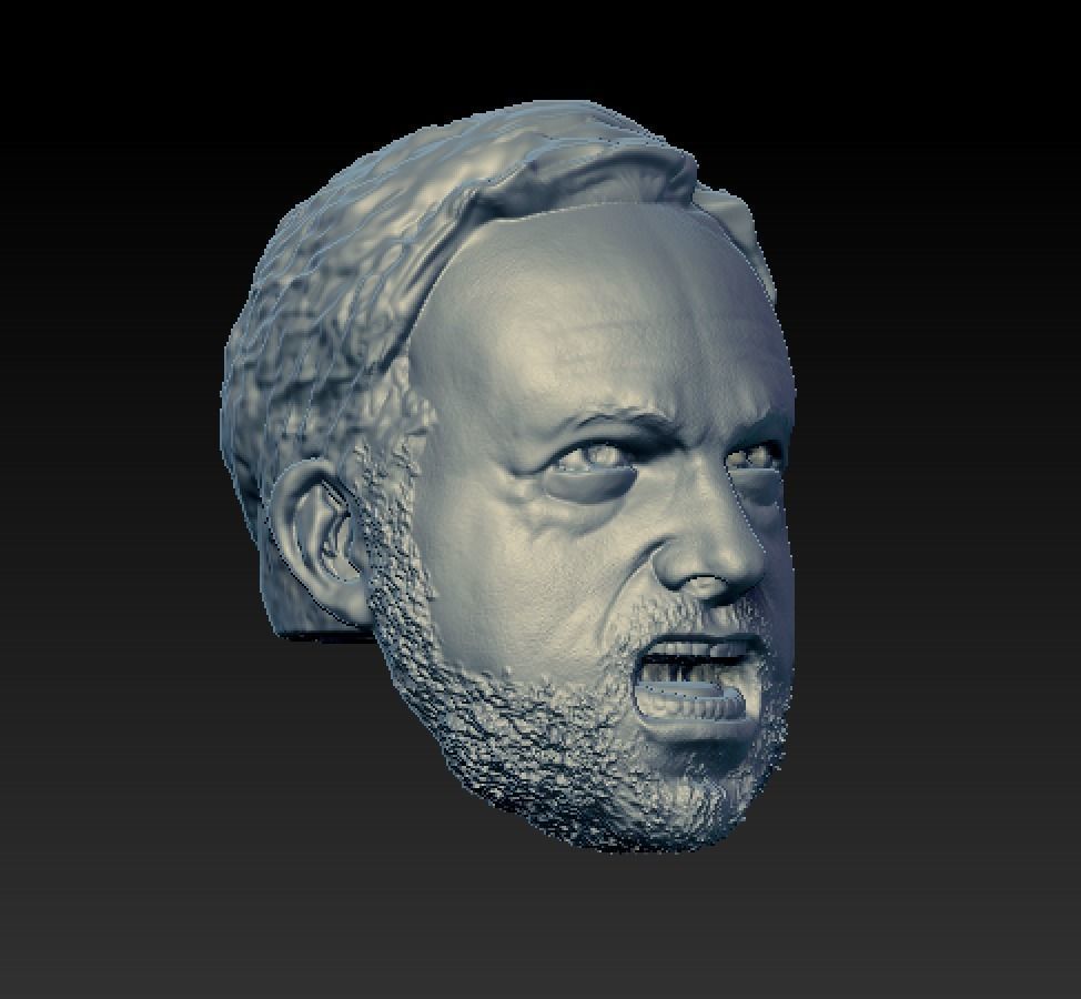 Alex Jones Yell 3D print model_2