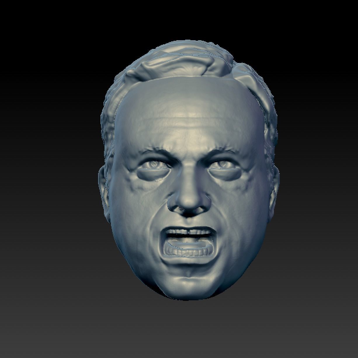Alex Jones Yell 3D print model_4