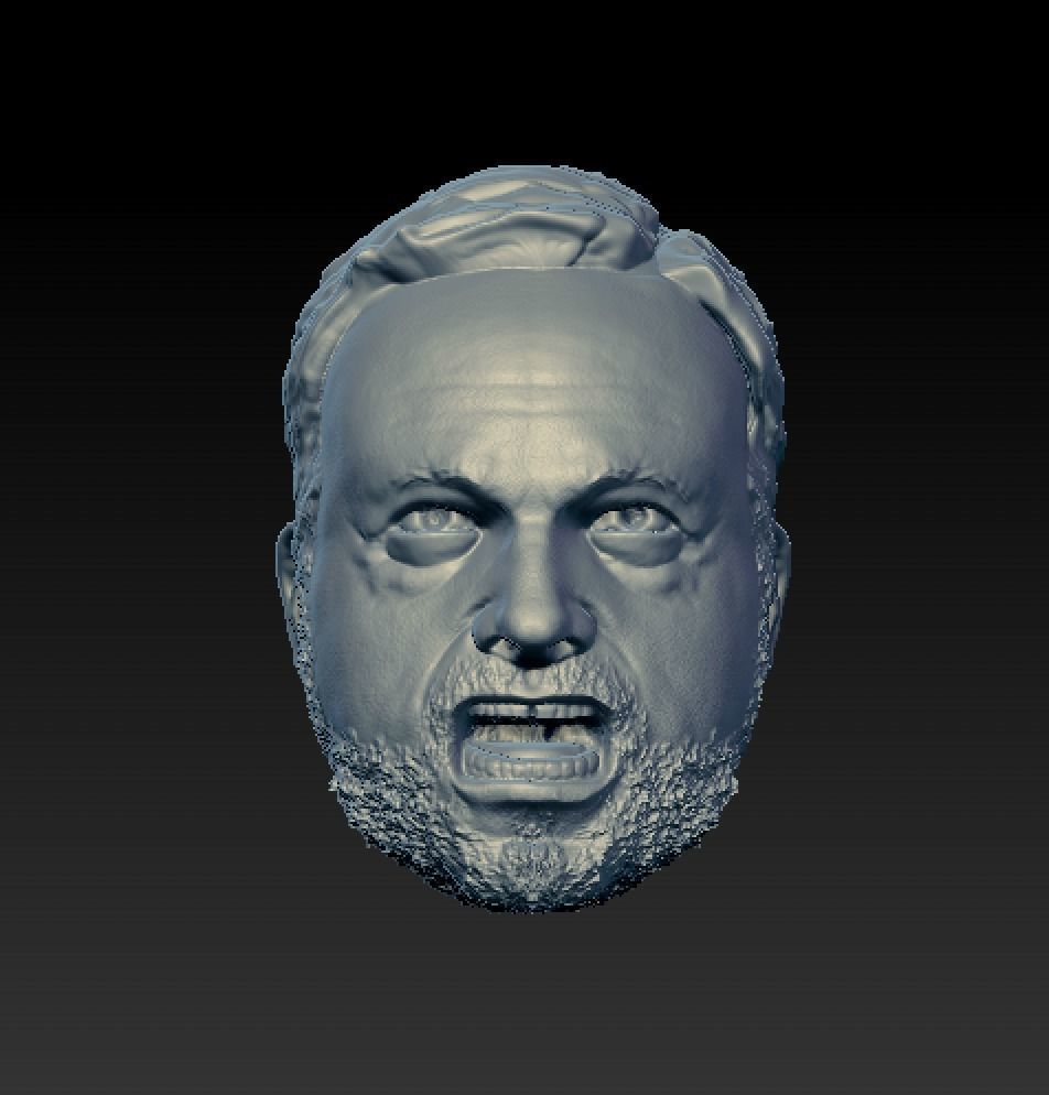 Alex Jones Yell 3D print model_1
