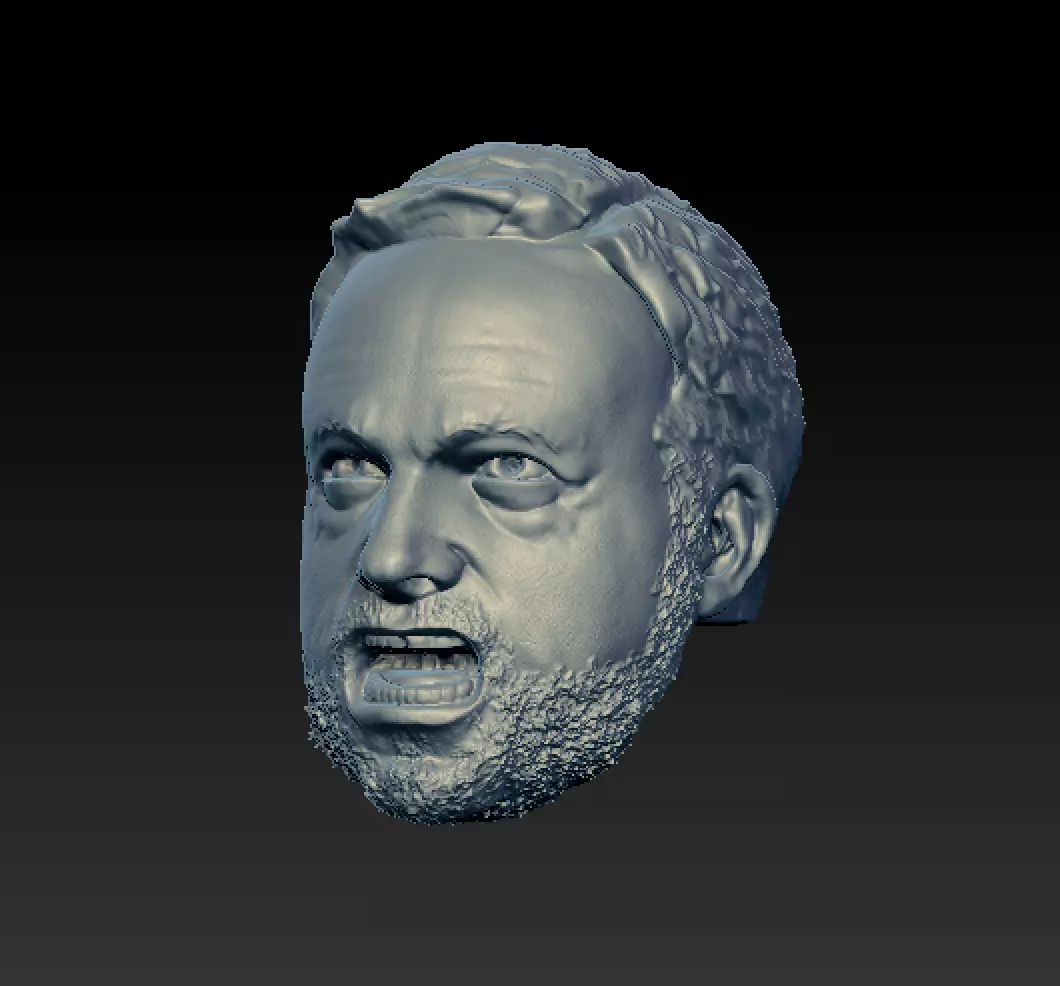 Alex Jones Yell 3D print model_0