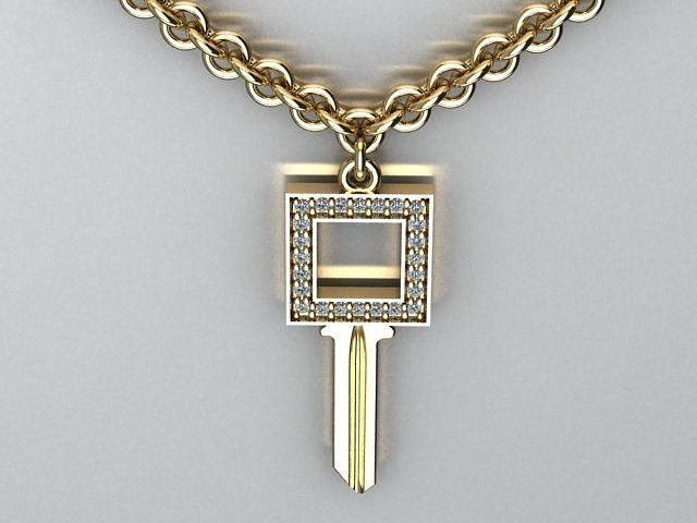 key pendant 3D print model