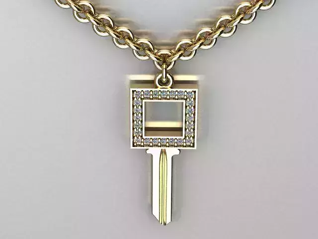 key pendant 3D print model