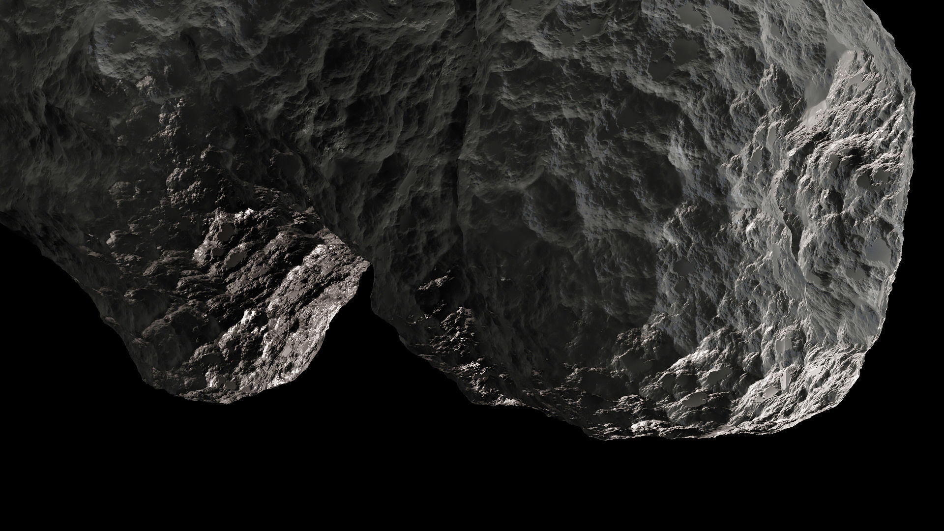 Comet Churyumov Gerasimenko 3D model_16