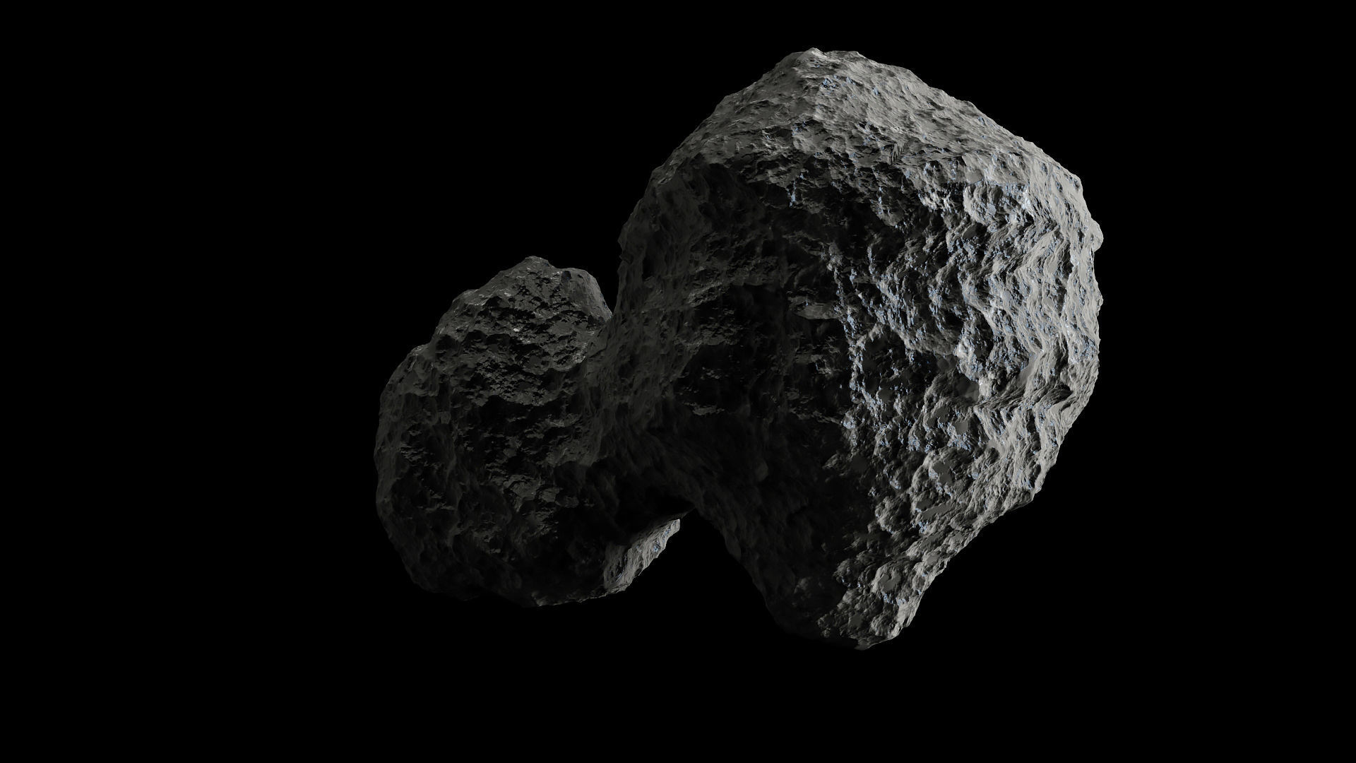 Comet Churyumov Gerasimenko 3D model_4