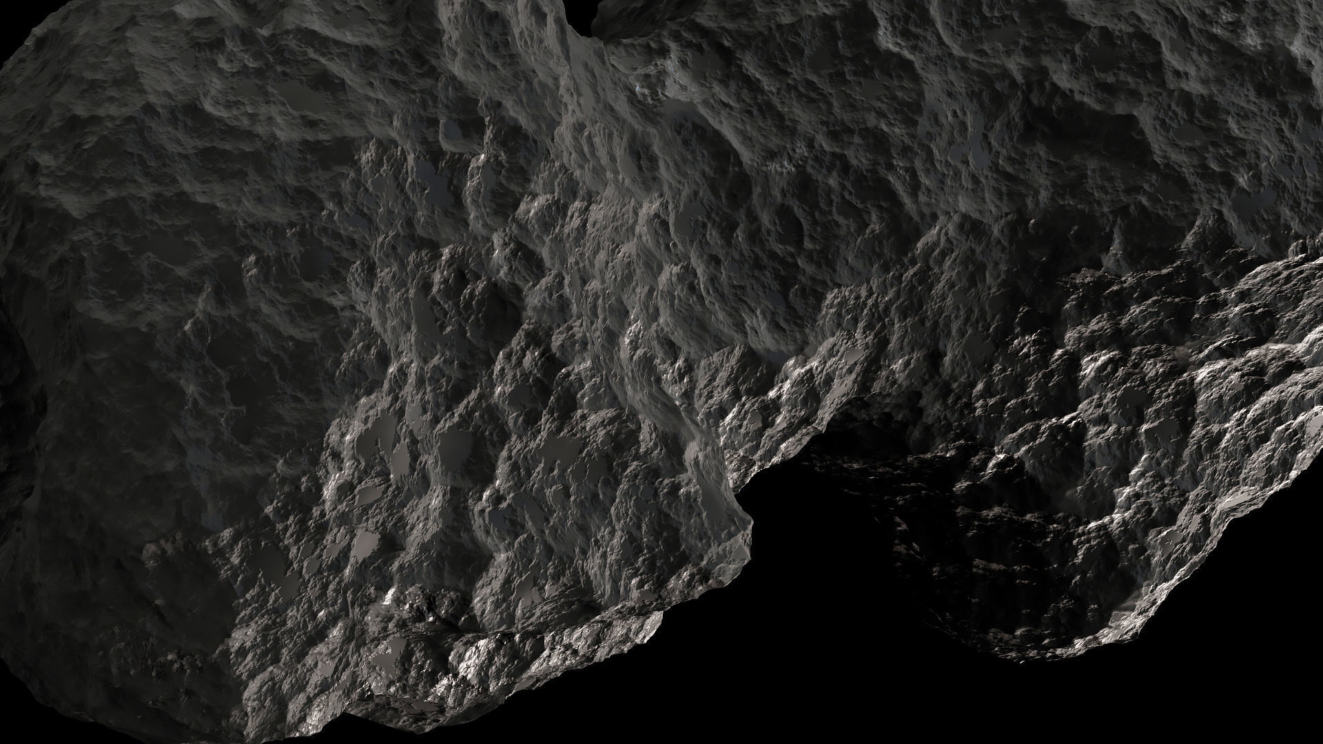 Comet Churyumov Gerasimenko 3D model_6