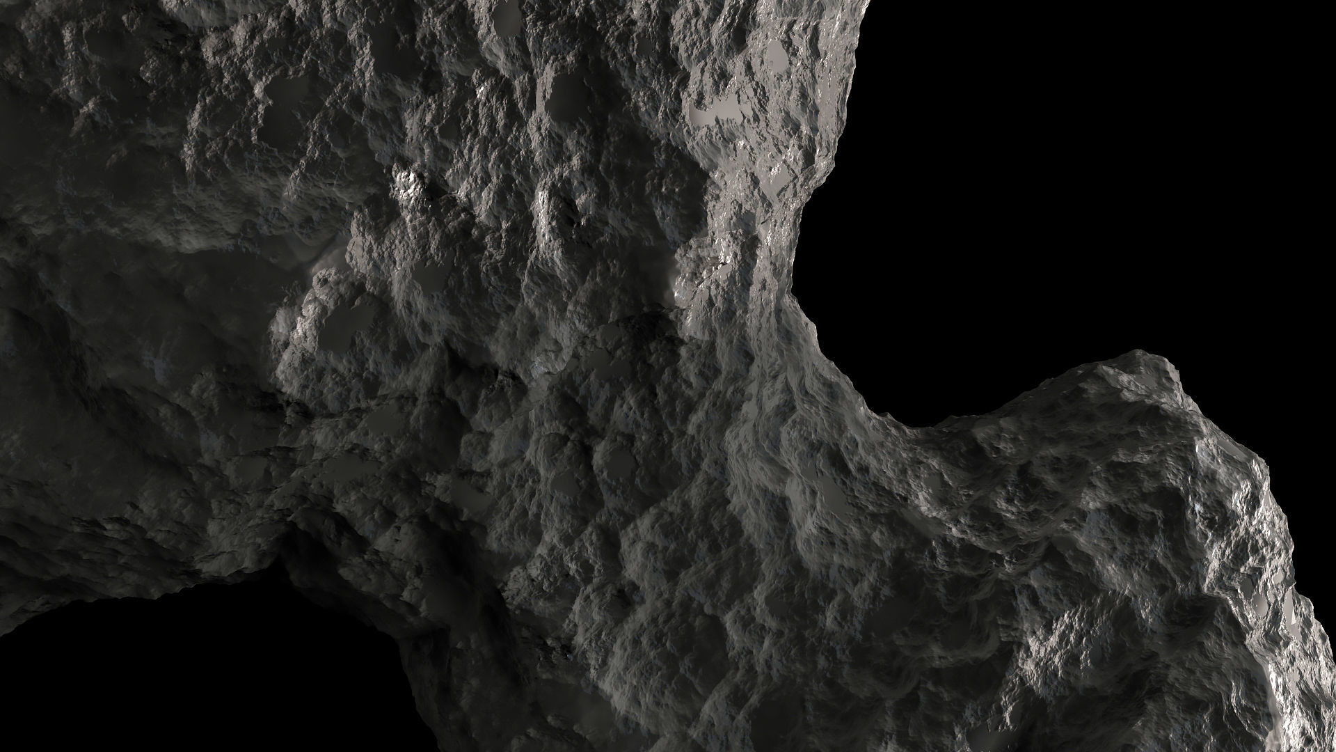 Comet Churyumov Gerasimenko 3D model_7