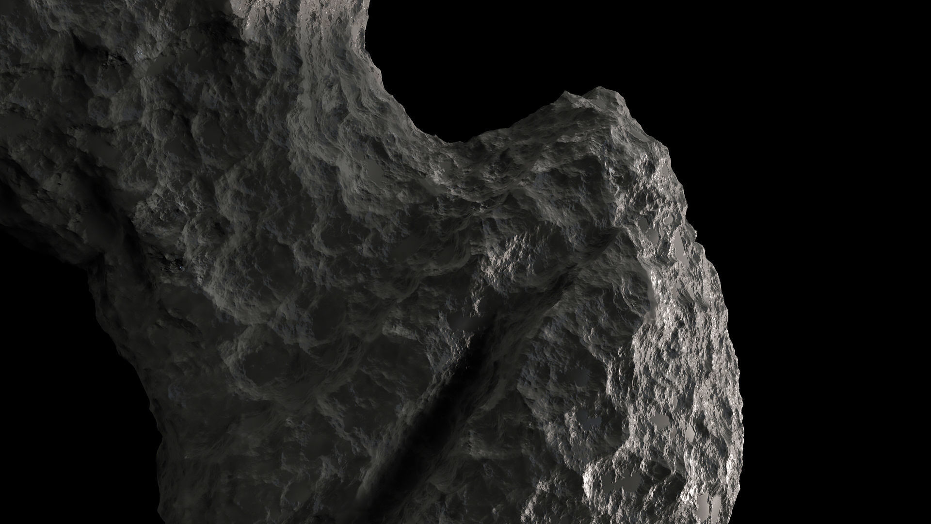Comet Churyumov Gerasimenko 3D model_8