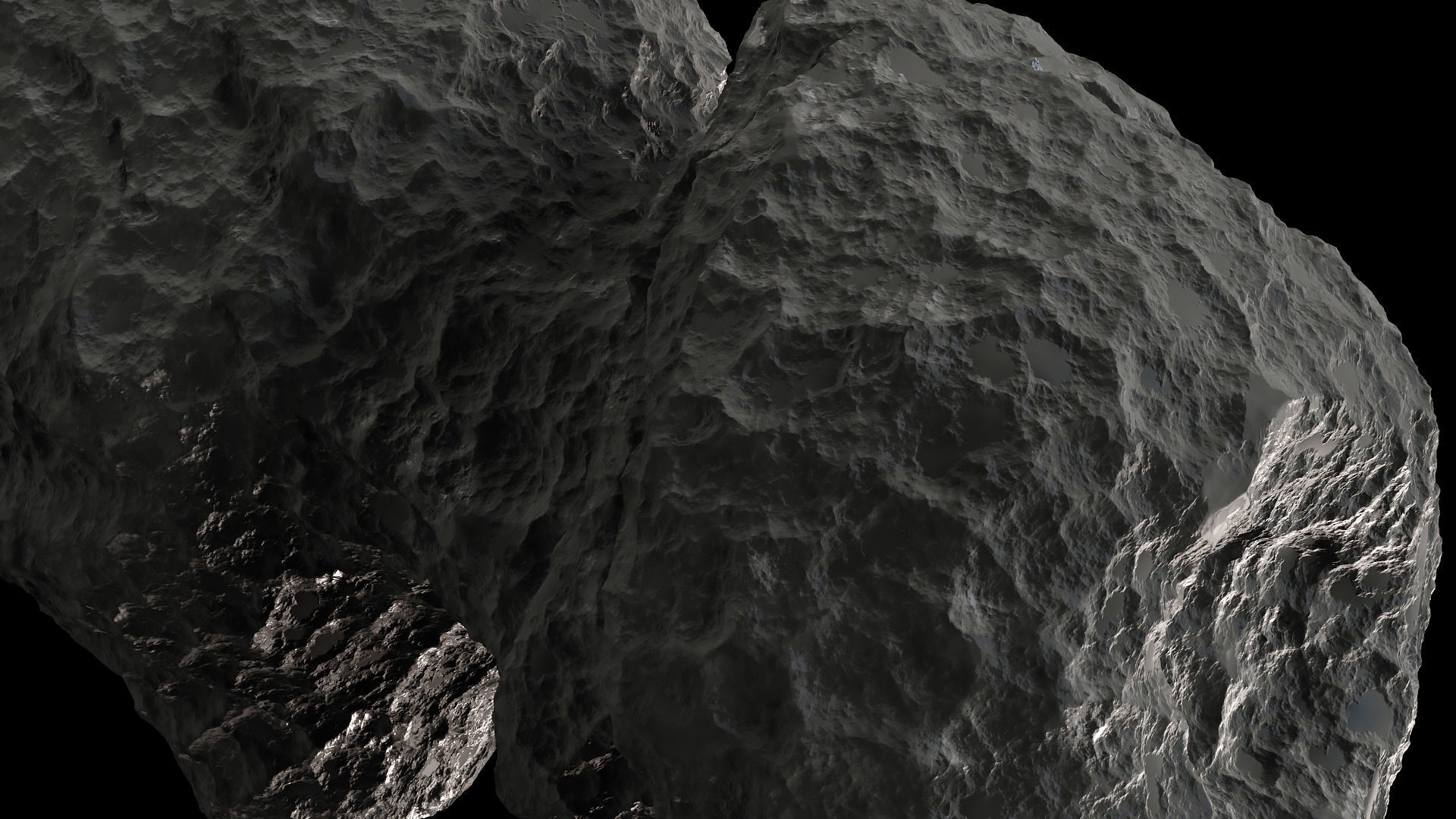 Comet Churyumov Gerasimenko 3D model_17