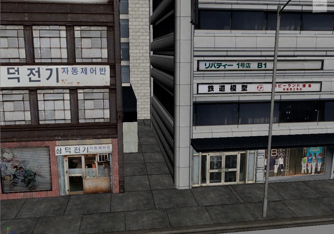 US Low Poly Game and Animation Ready City 3D model Low-poly 3D model_6