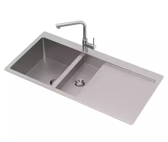 AQUASANITA Luna LUN 151M-L kitchen sink