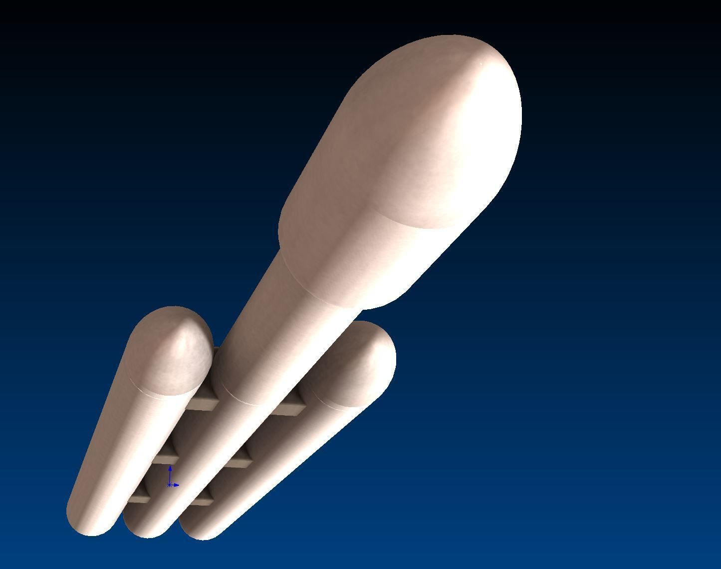 Detailed and Easy to 3D Print SpaceX Falcon Heavy Rocket 3D print model_9