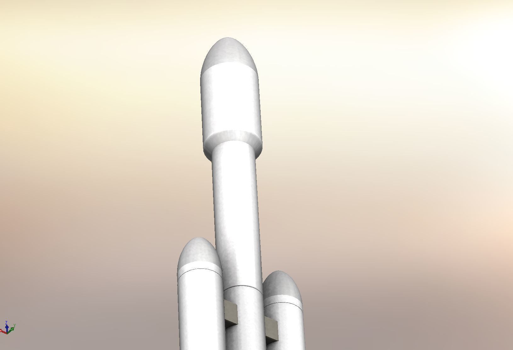 Detailed and Easy to 3D Print SpaceX Falcon Heavy Rocket 3D print model_5