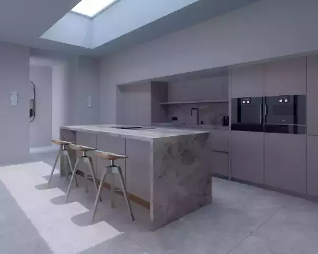 Kitchen interior scene