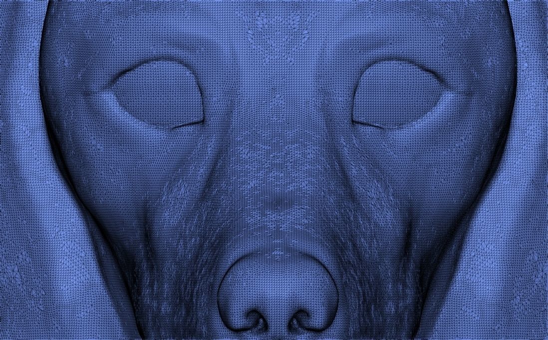 Dachshund dog head for 3D printing 3D print model_25