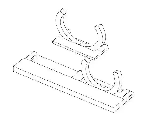 Wall mounted spice holder 3D print model