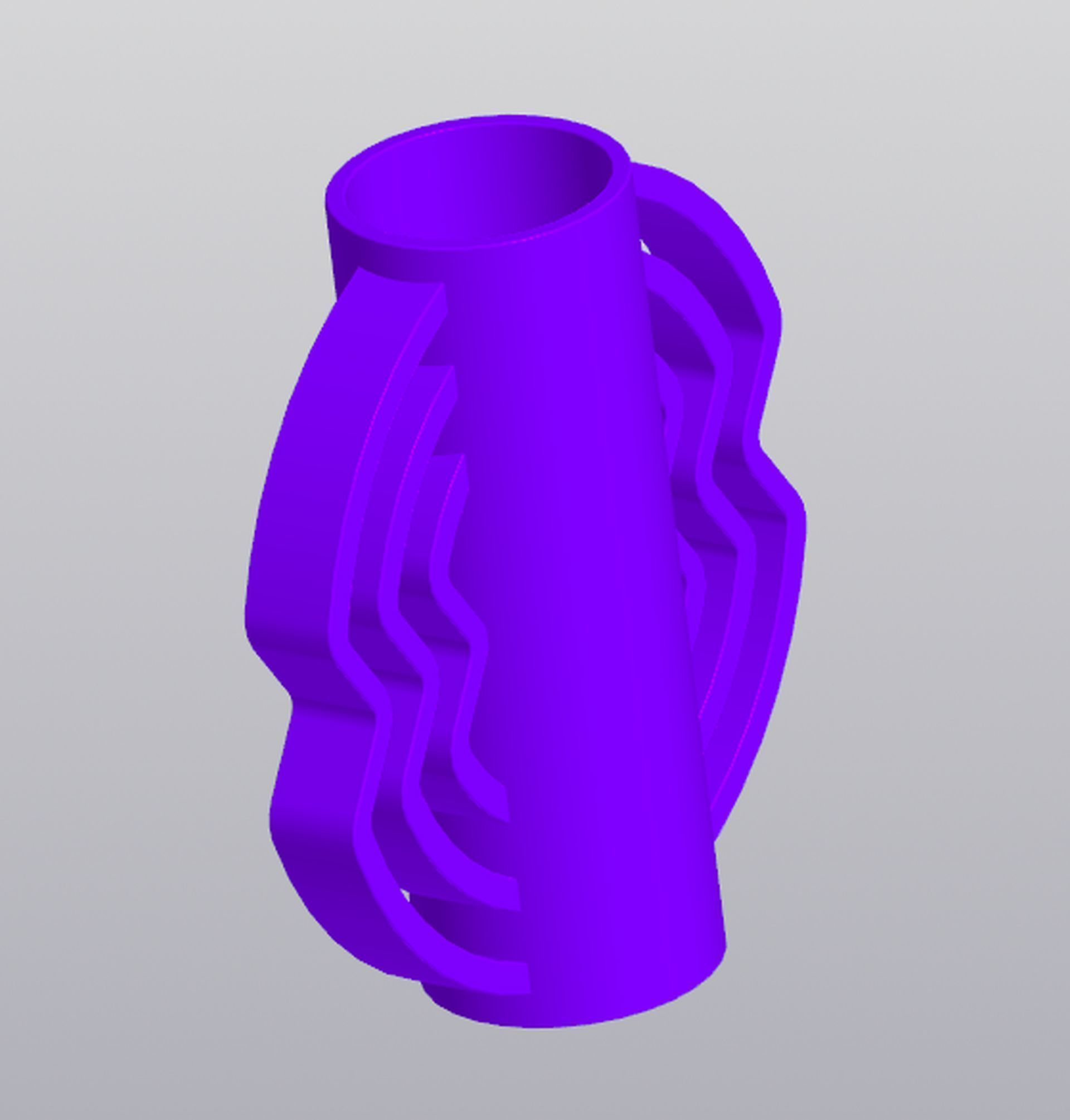 Patterned vase v2 3D print model_2