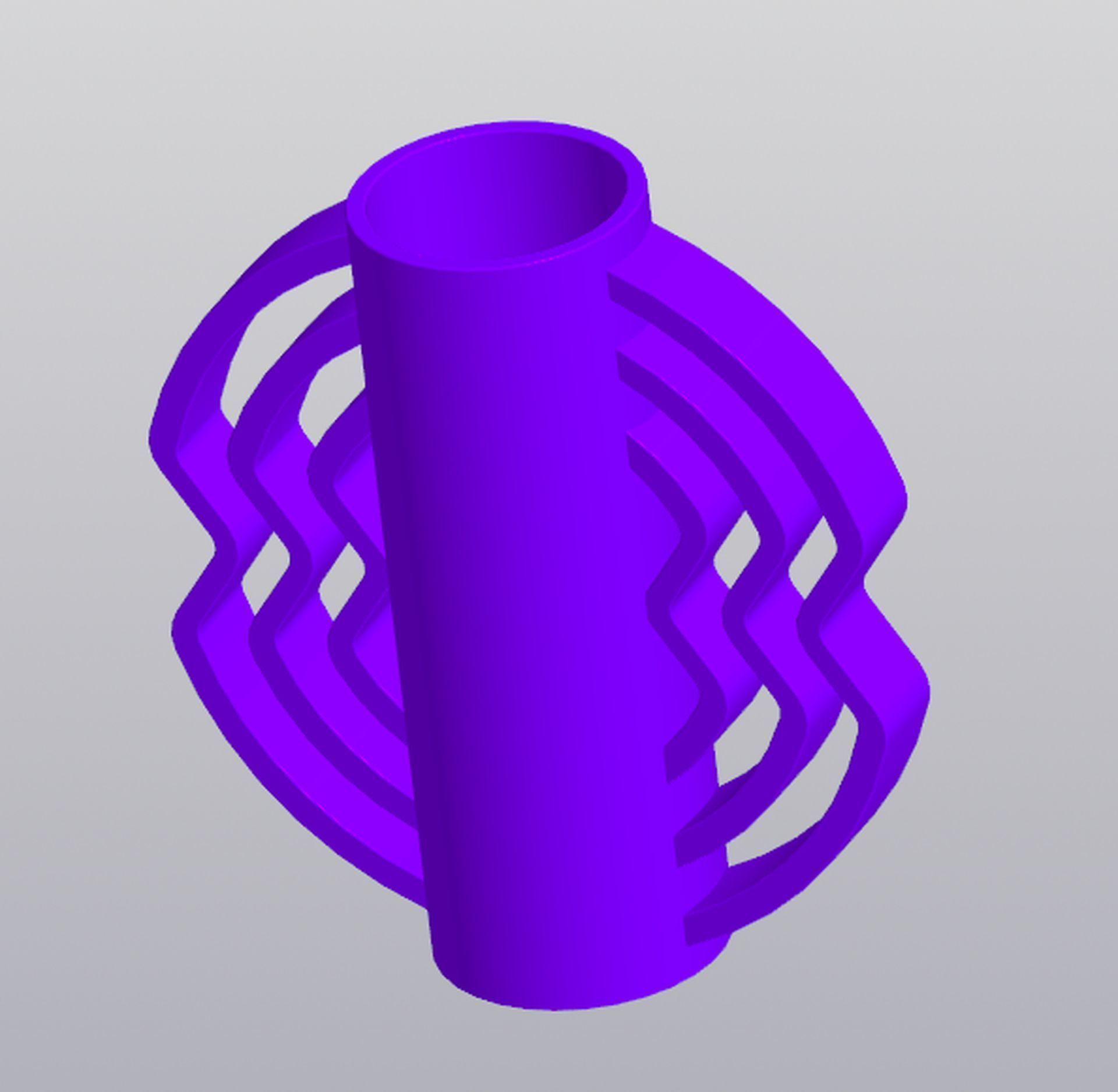 Patterned vase v2 3D print model_1